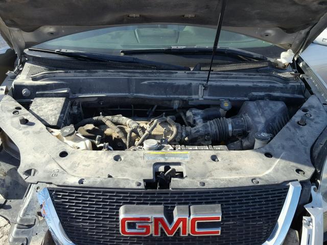 1GKLVMED8AJ168843 - 2010 GMC ACADIA SLT SILVER photo 7