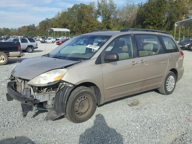 5TDZA23C76S555166 - 2006 TOYOTA SIENNA CE GOLD photo 2