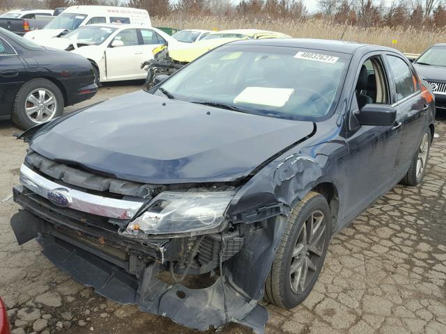 3FAHP0JA3AR146700 - 2010 FORD FUSION SEL BLACK photo 2