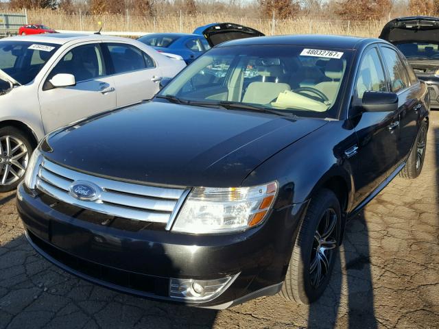 1FAHP24W09G105558 - 2009 FORD TAURUS SEL BLACK photo 2