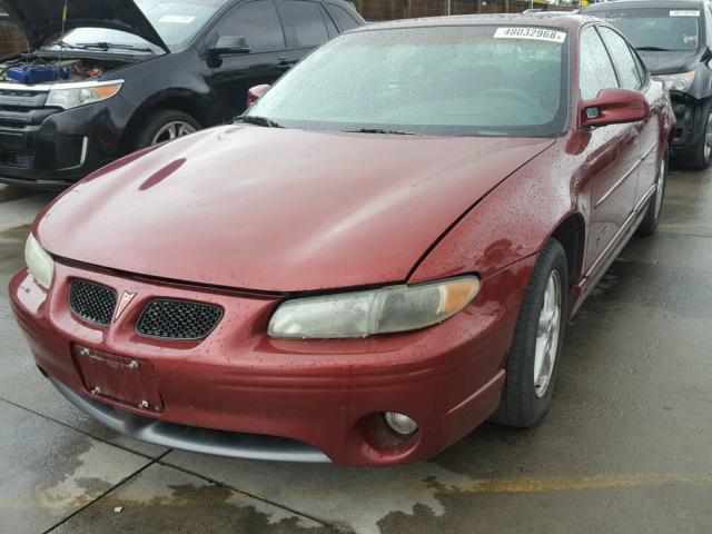 1G2WR52152F101882 - 2002 PONTIAC GRAND PRIX 勃艮第红 照片 2