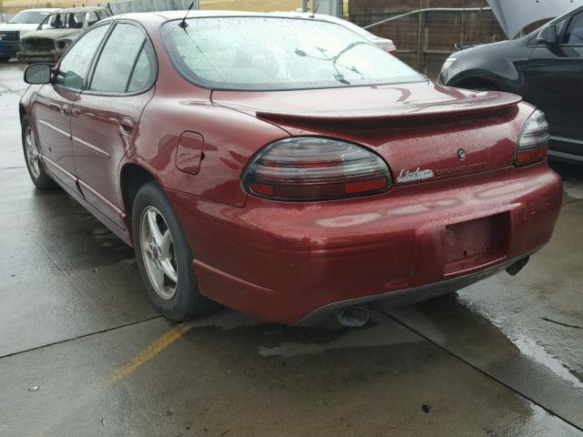 1G2WR52152F101882 - 2002 PONTIAC GRAND PRIX 勃艮第红 照片 3