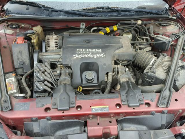 1G2WR52152F101882 - 2002 PONTIAC GRAND PRIX 勃艮第红 照片 7