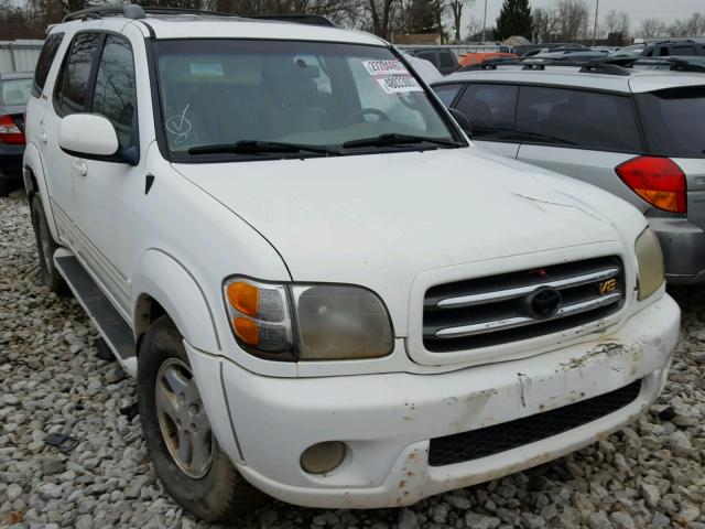 5TDBT48A32S132643 - 2002 TOYOTA SEQUOIA LI WHITE photo 1