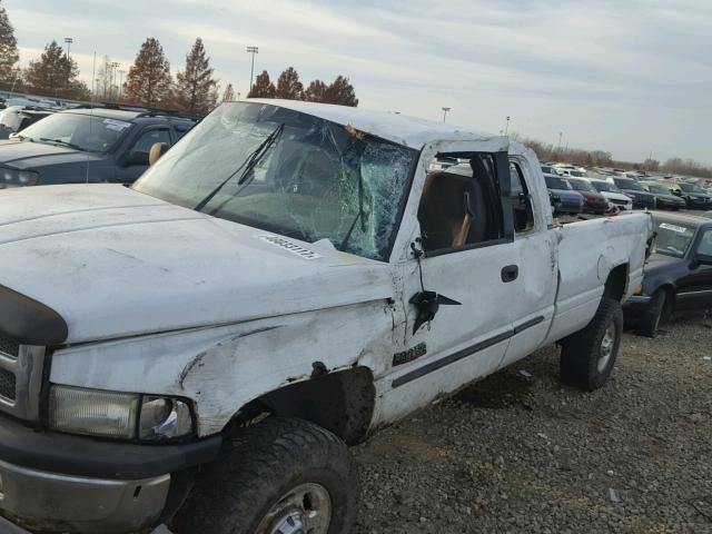 3B7KF23641G817326 - 2001 DODGE RAM 2500 WHITE photo 9