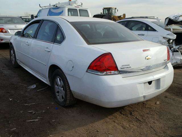 2G1WF5EK2B1234964 - 2011 CHEVROLET IMPALA LS WHITE photo 3