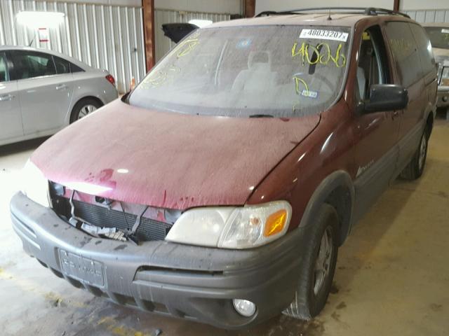 1GMDX03E81D124026 - 2001 PONTIAC MONTANA MAROON photo 2