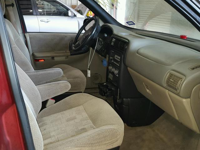 1GMDX03E81D124026 - 2001 PONTIAC MONTANA MAROON photo 5