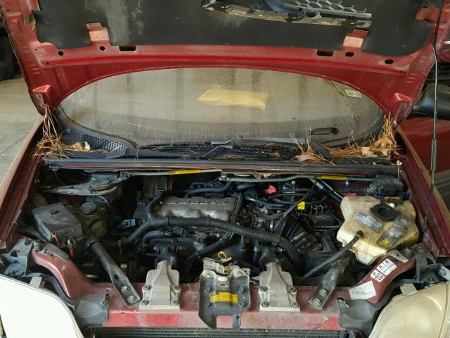 1GMDX03E81D124026 - 2001 PONTIAC MONTANA MAROON photo 7