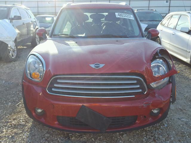 WMWZB3C51EWR38892 - 2014 MINI COOPER COU RED photo 9