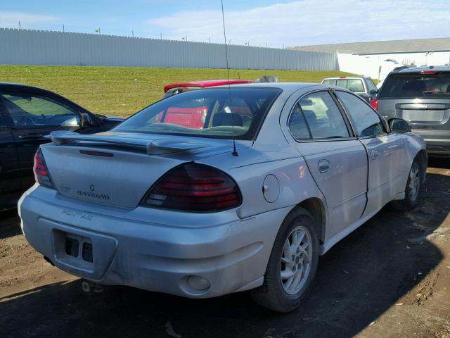 1G2NE52F44M662673 - 2004 PONTIAC GRAND AM S SILVER photo 4