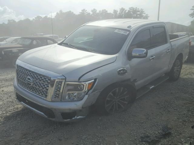 1N6AA1E58HN535830 - 2017 NISSAN TITAN SV SILVER photo 2