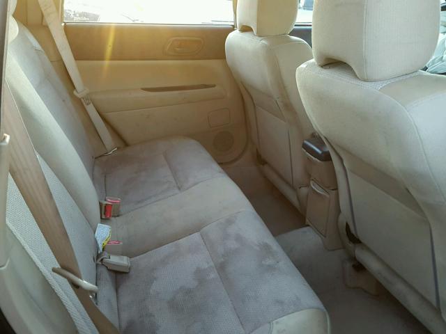 JF1SG63624H733445 - 2004 SUBARU FORESTER 2 GREEN photo 6