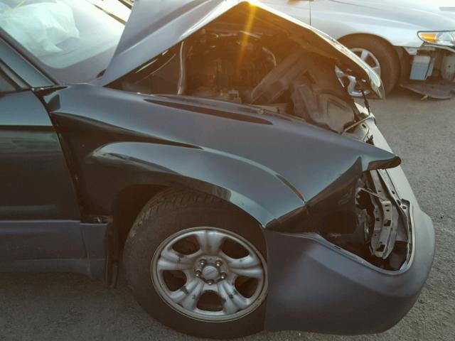 JF1SG63624H733445 - 2004 SUBARU FORESTER 2 GREEN photo 9