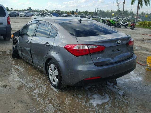 KNAFX4A62G5526172 - 2016 KIA FORTE LX BROWN photo 3