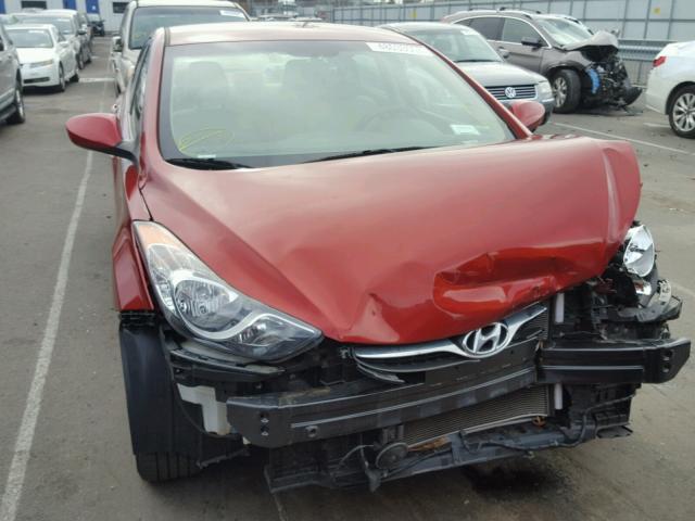 KMHDH4AE9BU122861 - 2011 HYUNDAI ELANTRA GL RED photo 7