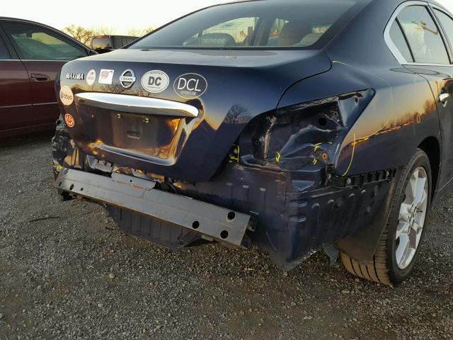 1N4AA5AP8DC809136 - 2013 NISSAN MAXIMA S أزرق صورة 9