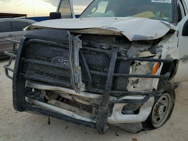 1FT8W3BT7CEA87476 - 2012 FORD F350 SUPER WHITE photo 9