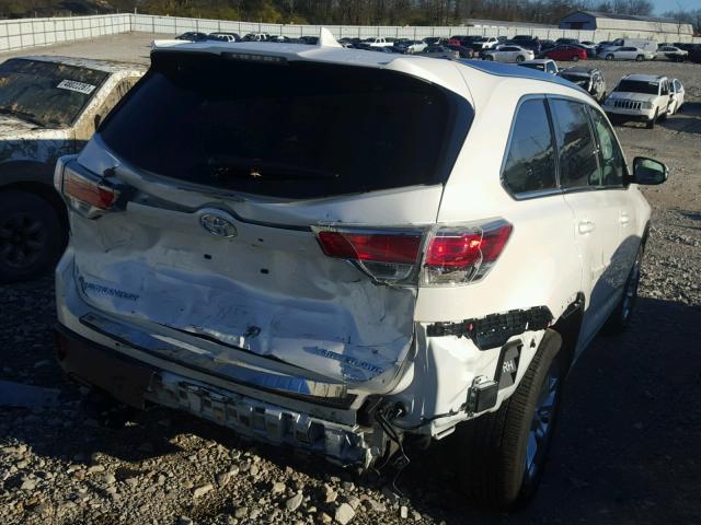 5TDDKRFH3GS332955 - 2016 TOYOTA HIGHLANDER WHITE photo 4