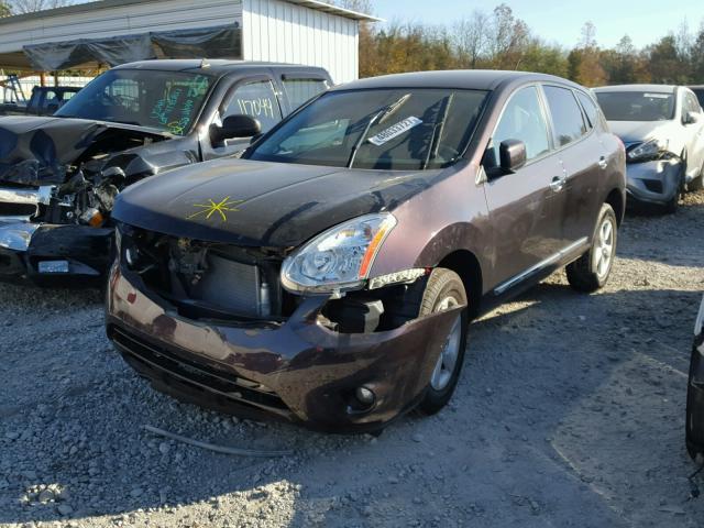 JN8AS5MV9DW148785 - 2013 NISSAN ROGUE S PURPLE photo 2