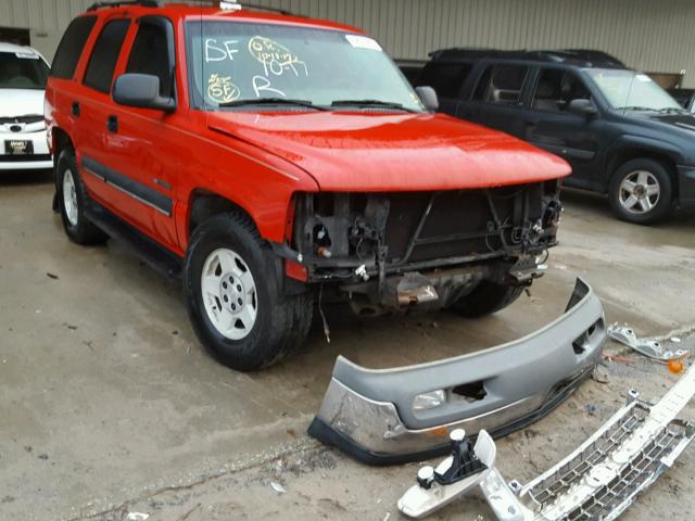 1GNEC13ZX2R225318 - 2002 CHEVROLET TAHOE C150 RED photo 1