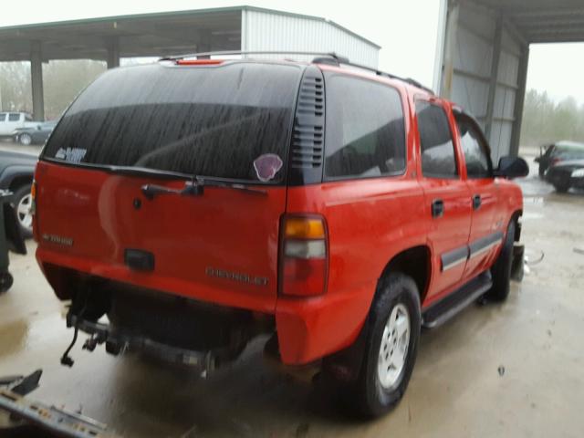 1GNEC13ZX2R225318 - 2002 CHEVROLET TAHOE C150 RED photo 4