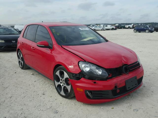 WVWGV7AJ6CW163088 - 2012 VOLKSWAGEN GTI RED photo 1