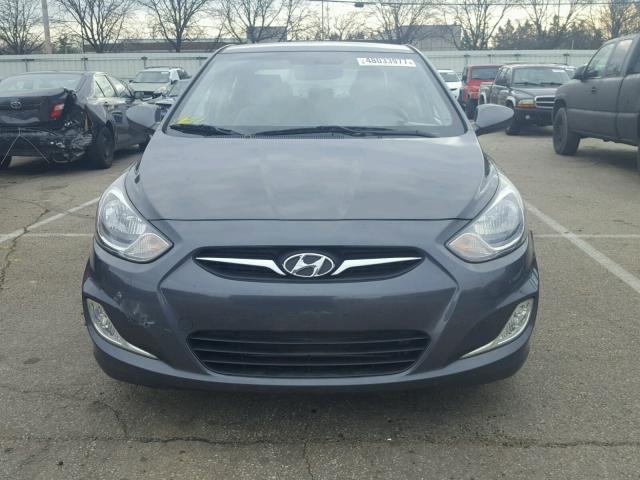 KMHCU4AEXCU113742 - 2012 HYUNDAI ACCENT GLS GRAY photo 9