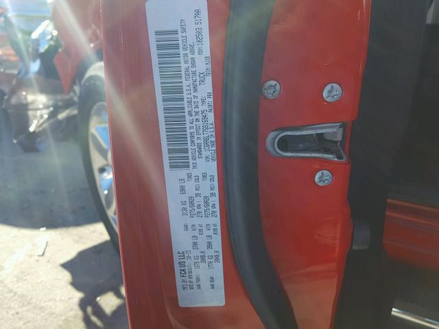 1C6RR6LT7GS169475 - 2016 RAM 1500 SLT RED photo 10