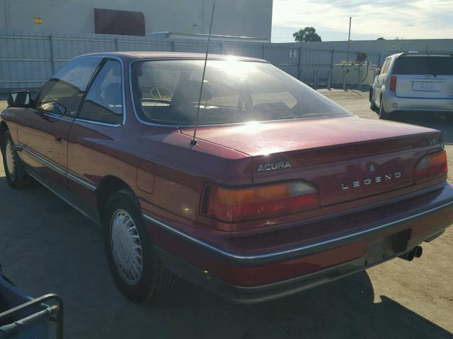 JH4KA3156JC017319 - 1988 ACURA LEGEND L MAROON photo 3