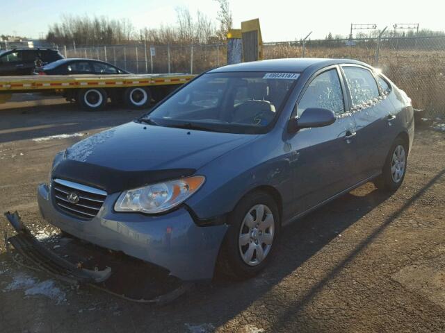 KMHDU45D17U222960 - 2007 HYUNDAI ELANTRA GL BLUE photo 2