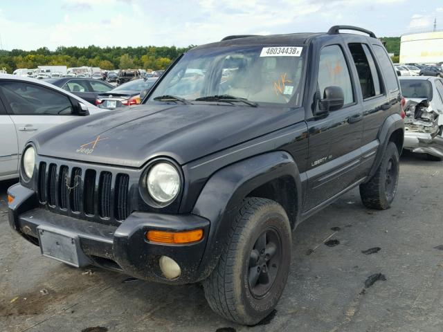 1J8GK58K92W164562 - 2002 JEEP LIBERTY LI BLACK photo 2