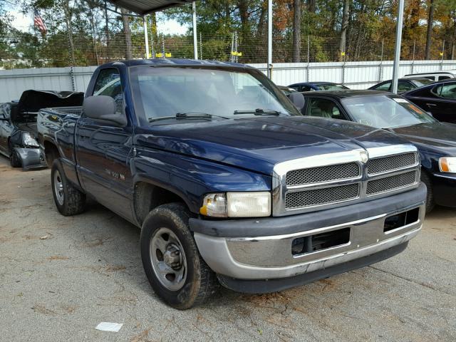 1B7HC16X3YS647867 - 2000 DODGE RAM 1500 BLUE photo 1