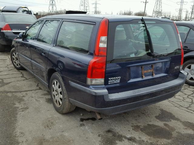 YV1SW61T732304917 - 2003 VOLVO V70 BLUE photo 3