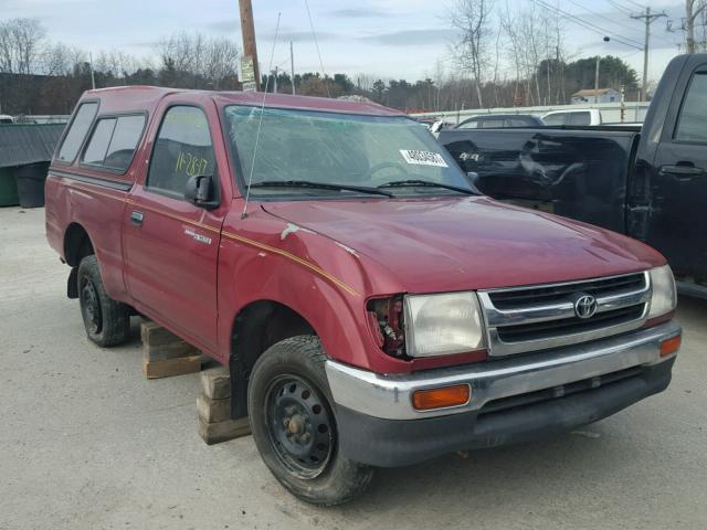 4TANL42N6VZ305613 - 1997 TOYOTA TACOMA RED photo 1