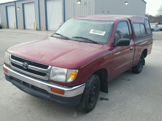 4TANL42N6VZ305613 - 1997 TOYOTA TACOMA RED photo 2