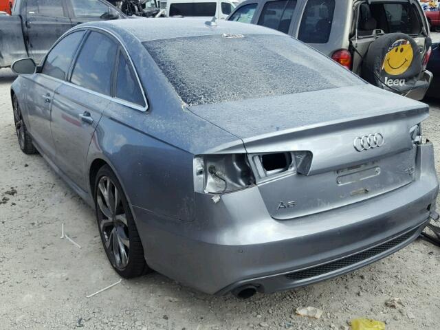 WAUHGAFC4DN013376 - 2013 AUDI A6 PRESTIG SILVER photo 3