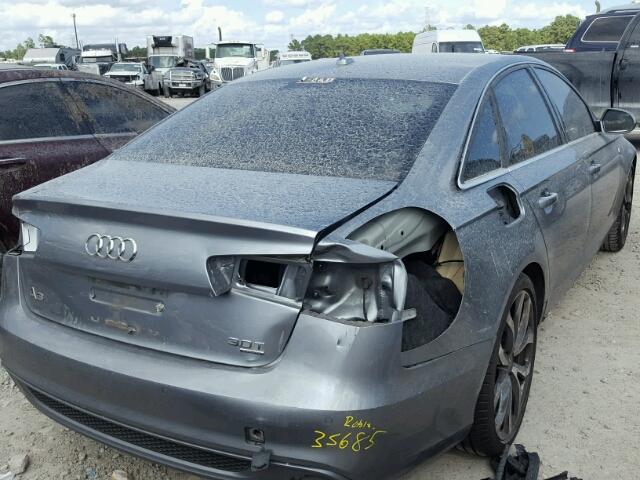 WAUHGAFC4DN013376 - 2013 AUDI A6 PRESTIG SILVER photo 4