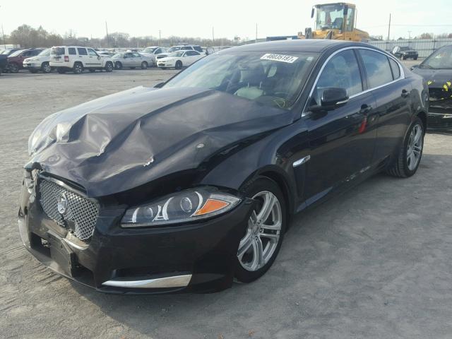 SAJWA0FB3CLS36825 - 2012 JAGUAR XF BLACK photo 2