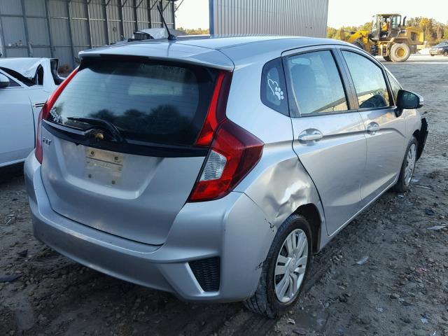 3HGGK5H5XFM716384 - 2015 HONDA FIT LX SILVER photo 4