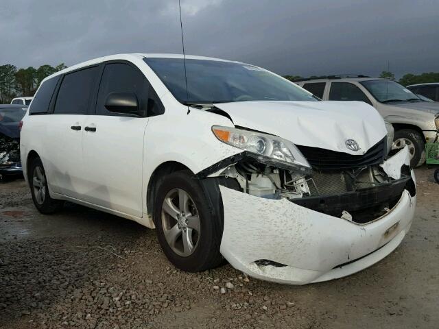 5TDZK3DC8BS035456 - 2011 TOYOTA SIENNA BAS WHITE photo 1