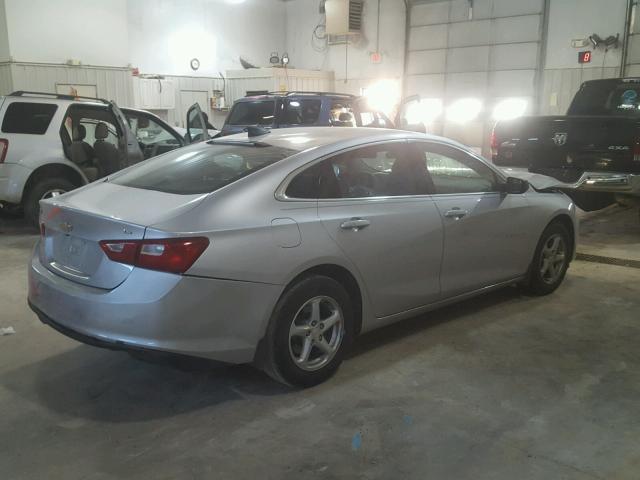 1G1ZB5ST6GF344776 - 2016 CHEVROLET MALIBU LS ვერცხლისფერი ფოტო 4