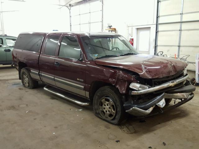 1GCEK19T32E169549 - 2002 CHEVROLET SILVERADO MAROON photo 1