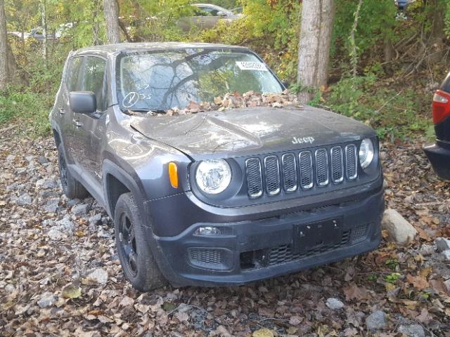 ZACCJBAT9GPE27695 - 2016 JEEP RENEGADE S GRAY photo 1