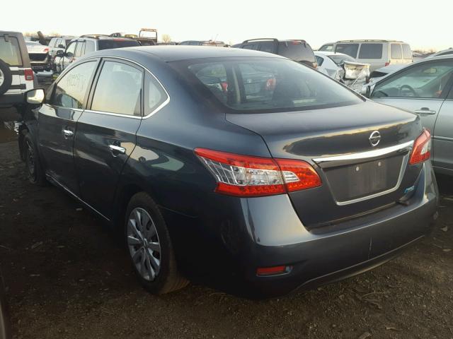 3N1AB7AP2DL694835 - 2013 NISSAN SENTRA S GRAY photo 3