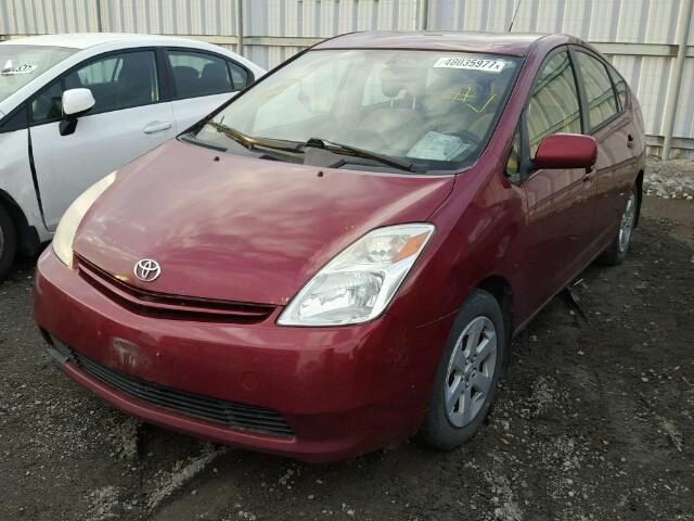 JTDKB22U540066841 - 2004 TOYOTA PRIUS RED photo 2