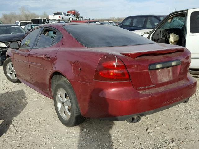 2G2WP552861196333 - 2006 PONTIAC GRAND PRIX BURGUNDY photo 3