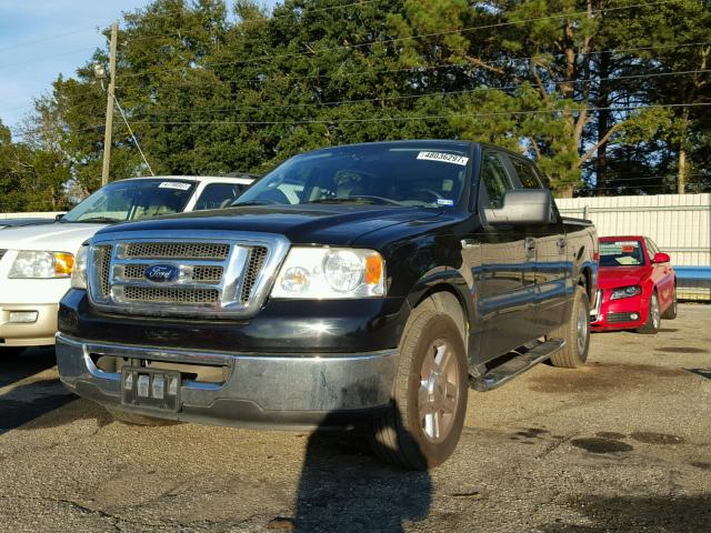 1FTRW12W48FB97258 - 2008 FORD F150 SUPER BLACK photo 2