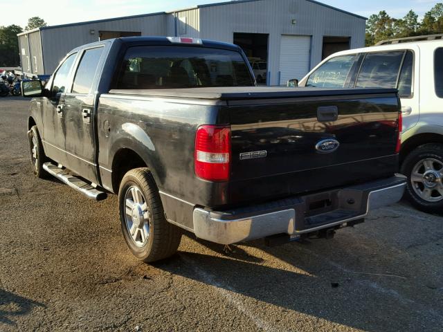 1FTRW12W48FB97258 - 2008 FORD F150 SUPER BLACK photo 3