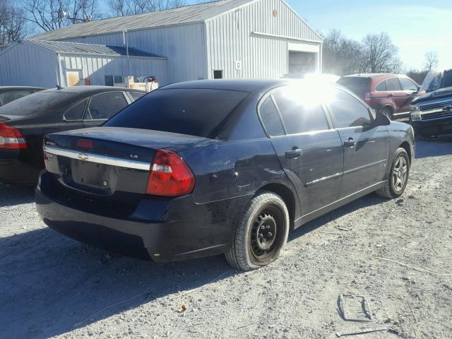 1G1ZS51F36F294297 - 2006 CHEVROLET MALIBU LS BLUE photo 4